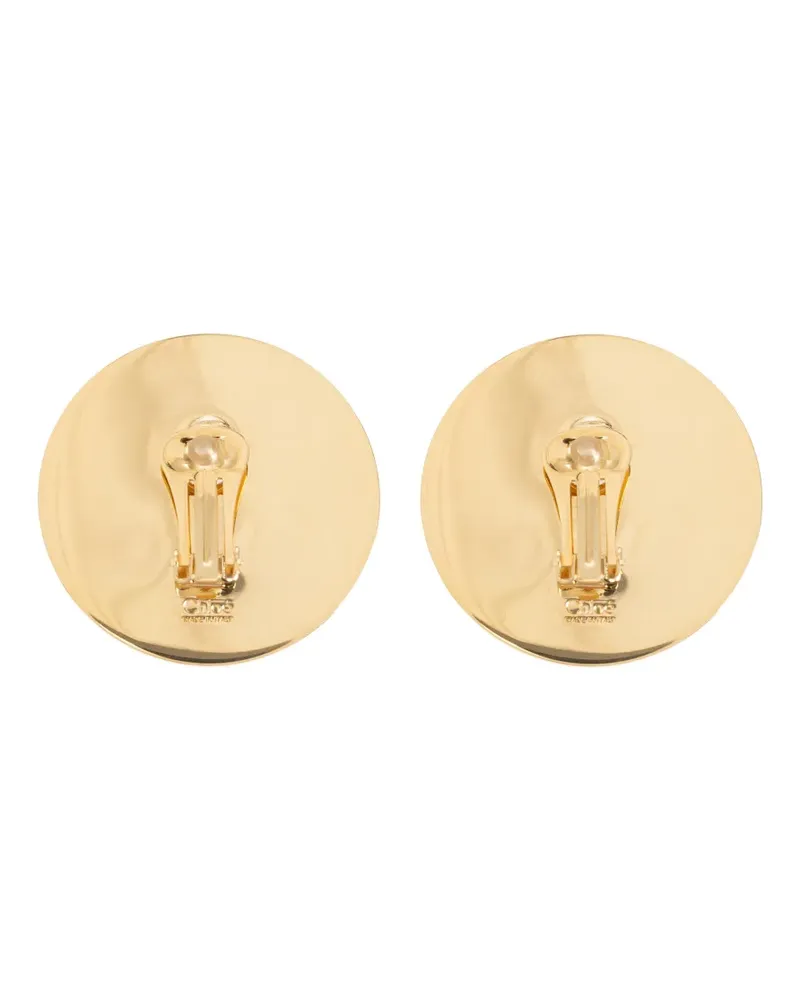 Chloé Pleats clip-on earrings - Schwarz Schwarz