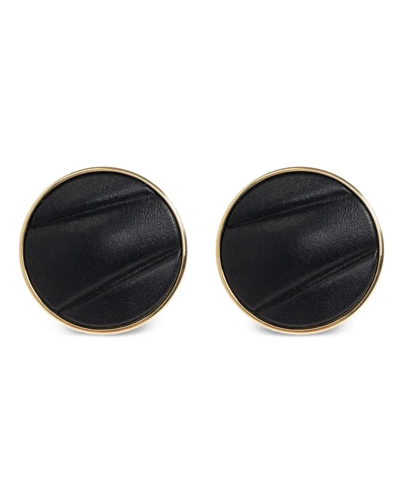 Chloé Pleats clip-on earrings - Schwarz Schwarz