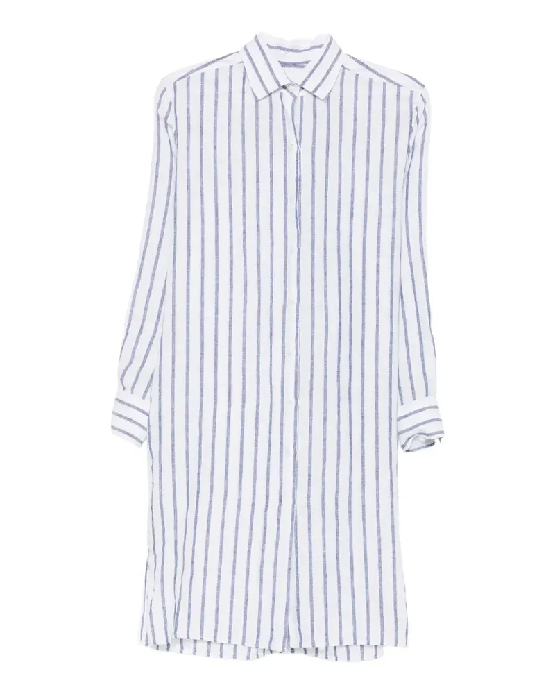 XACUS Leandra striped mini dress - Weiß Weiß