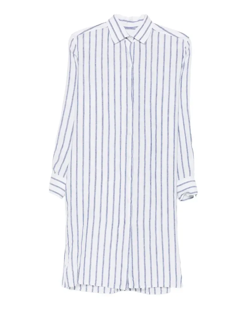 XACUS Leandra striped mini dress - Weiß Weiß