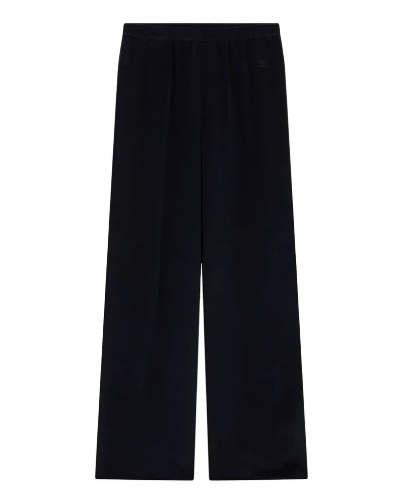 Max Mara MXMVolontasi logo-embroidered trousers - Blau Blau