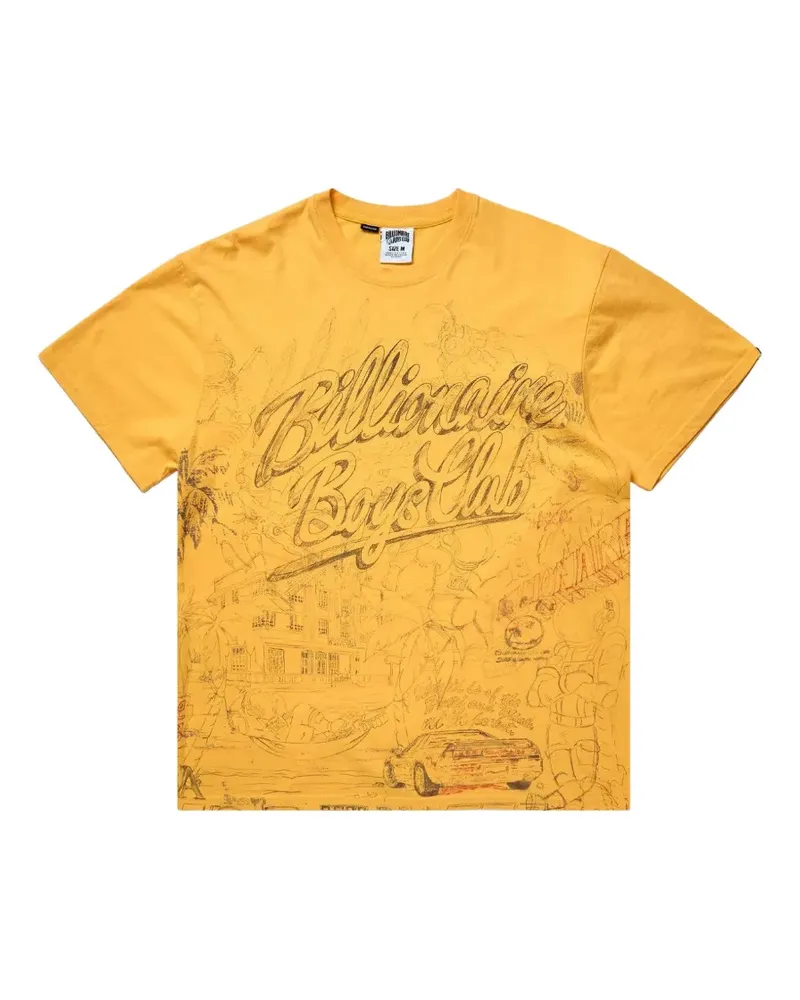 Billionaire Boys Club Sketch T-Shirt - Gelb Gelb
