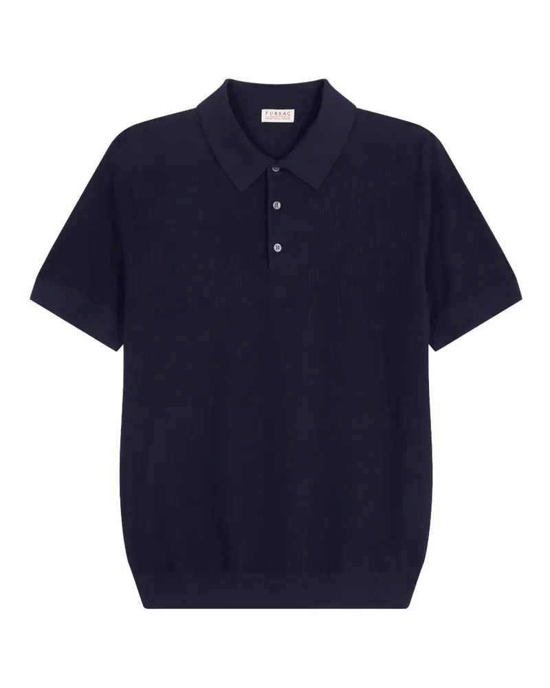 FURSAC button-up polo shirt - Blau Blau