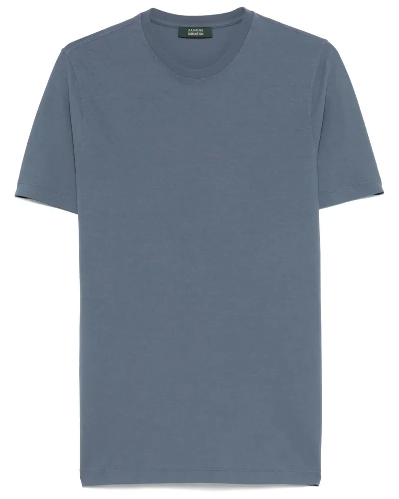 Zanone T-Shirt aus Bio-Baumwolle - Blau Blau