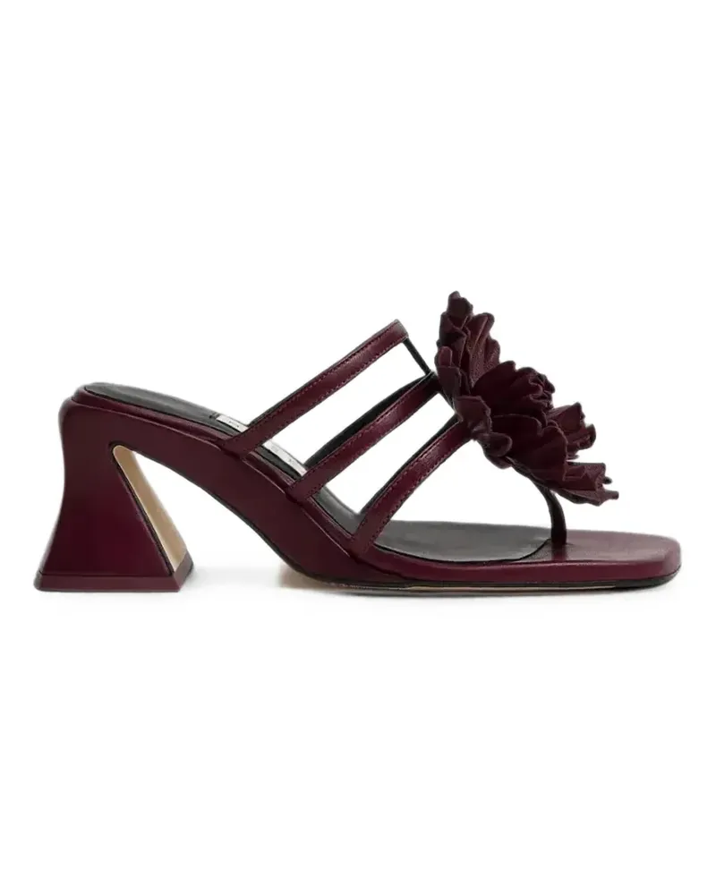 Miista Hara Sandalen mit Blumenapplikation - Rot Rot