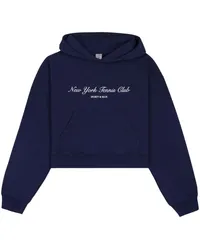 SPORTY & RICH Hoodie mit Logo-Print Blau