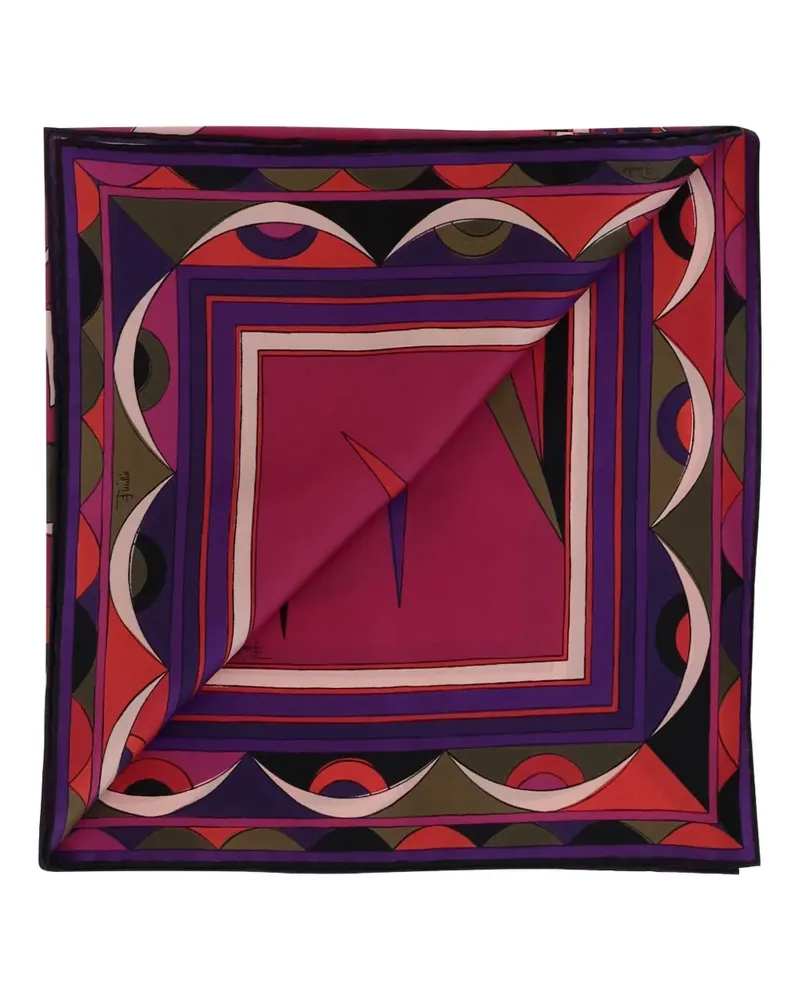 Emilio Pucci Seidenschal mit geometrischem Print - Rot Rot