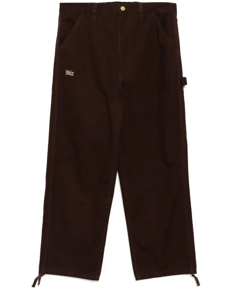 Izzue Hose mit geradem Bein - Braun Braun