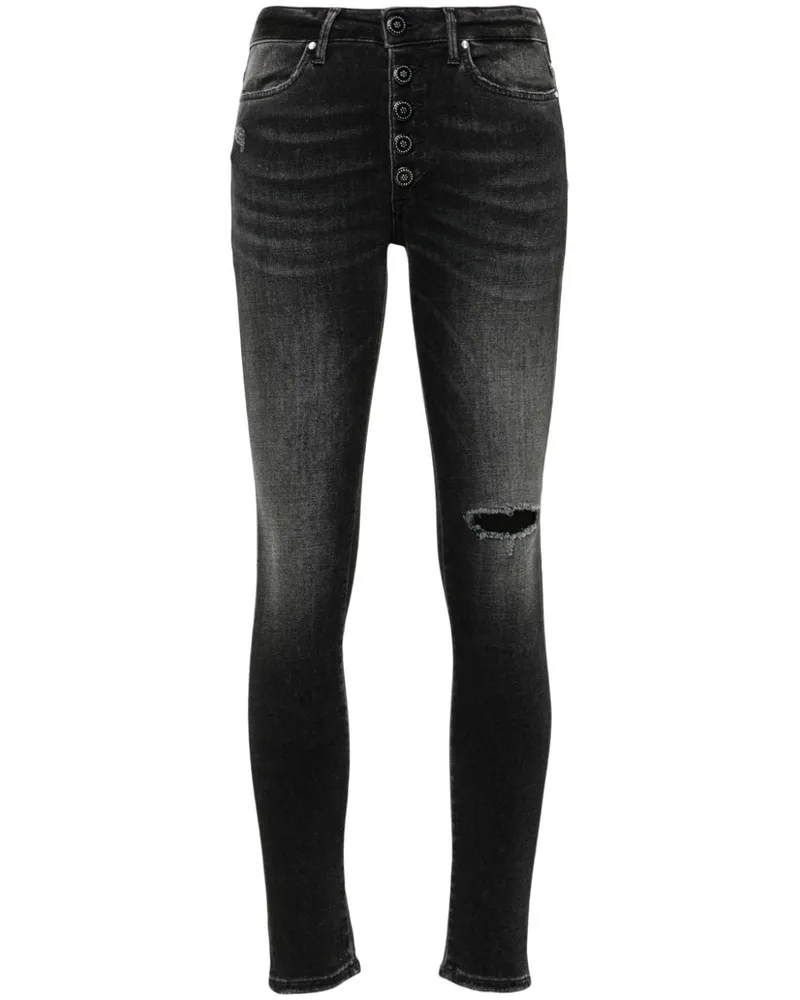 Dondup Iris Skinny-Jeans - Schwarz Schwarz