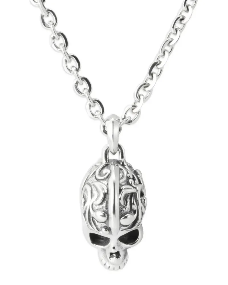 Emanuele Bicocchi oversize Skull necklace - Silber Silber