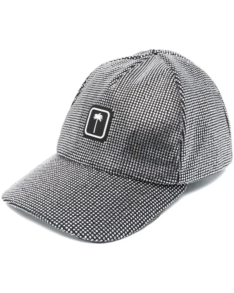Palm Angels Baseballkappe mit Kristallen - Schwarz Schwarz