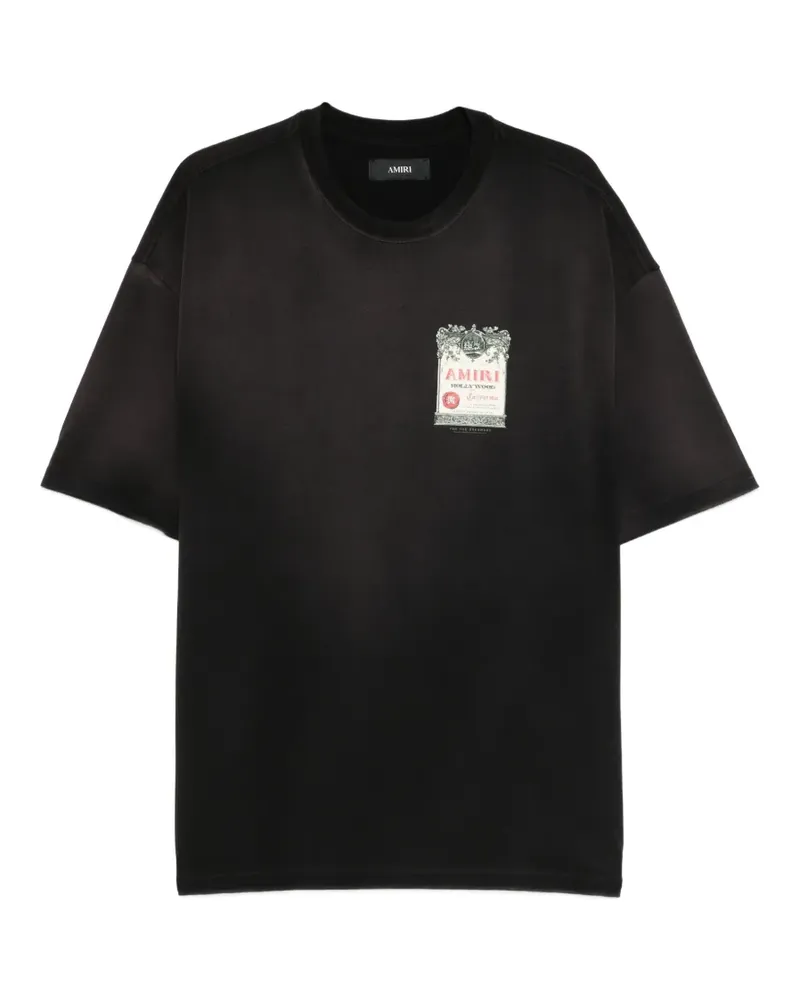 Amiri logo-print T-shirt - Schwarz Schwarz