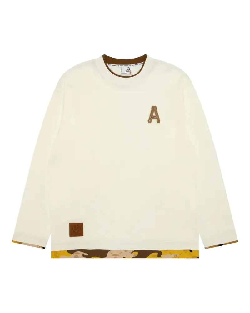 BAPE Klassisches Langarmshirt - Nude Nude