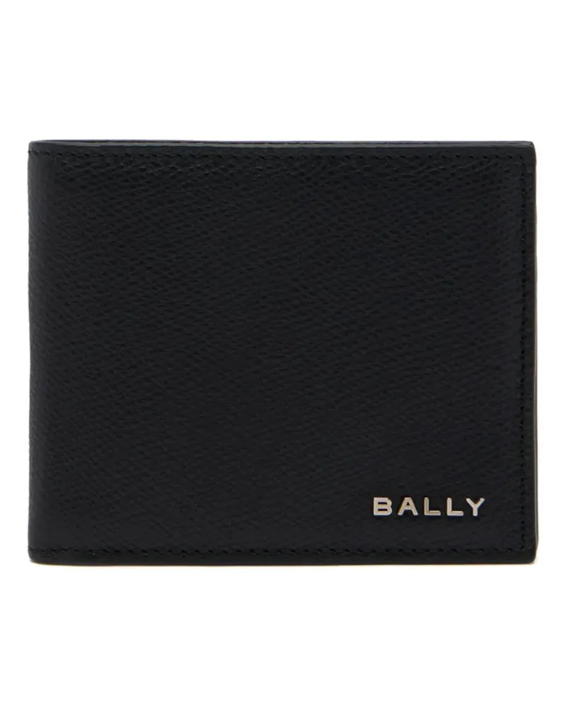 Bally Portemonnaie aus strukturiertem Leder - Schwarz Schwarz
