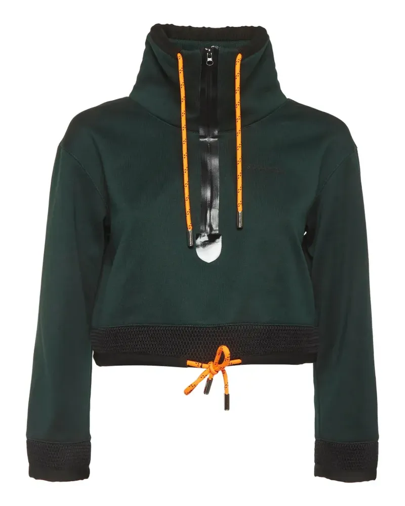Dsquared2 cropped jersey hoodie - Grün Grün