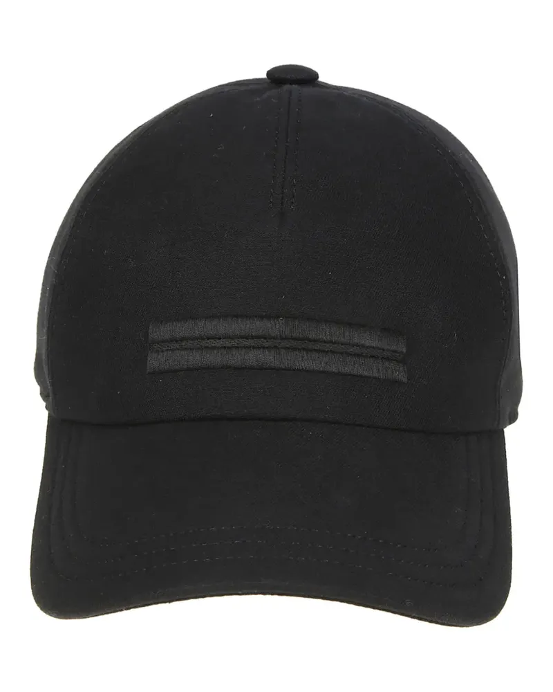 Ermenegildo Zegna embroidered baseball cap - Schwarz Schwarz