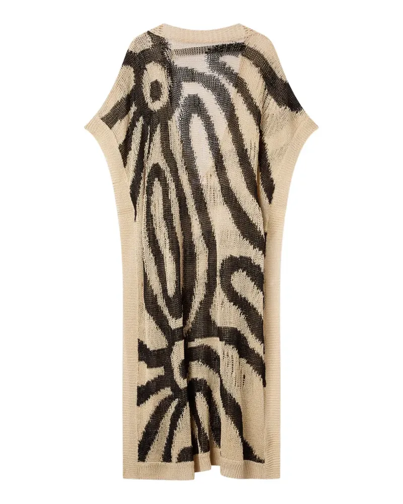 Emilio Pucci linen kaftan - Nude Nude