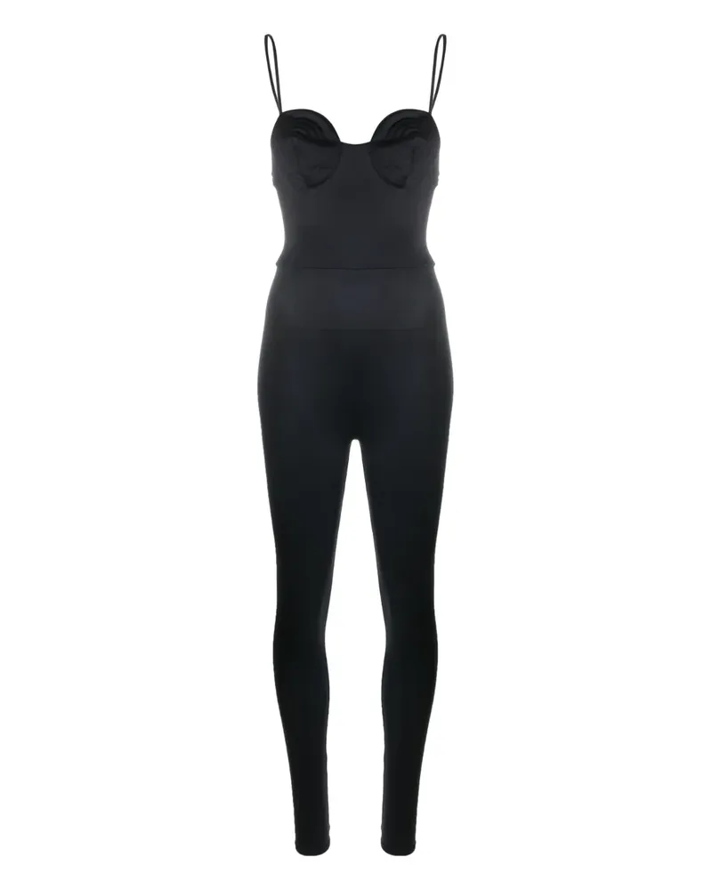 Noire Swimwear Badeanzug mit Stickerei - Schwarz Schwarz
