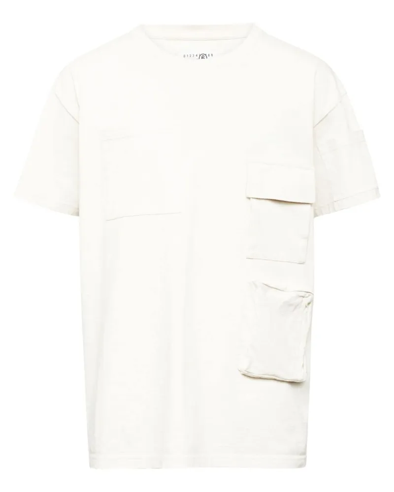 Maison Margiela T-Shirt mit Taschen - Nude Nude