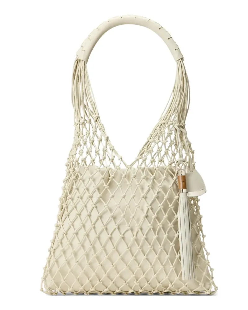 Ralph Lauren Makramee-Tote Bag mit Quasten - Nude Nude