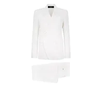 Anzug mit steigendem Revers - Weiß