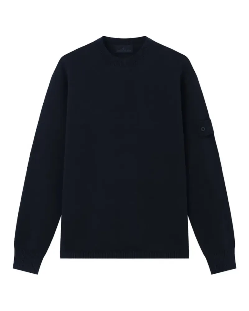 Stone Island Pullover mit Logo-Patch - Blau Blau