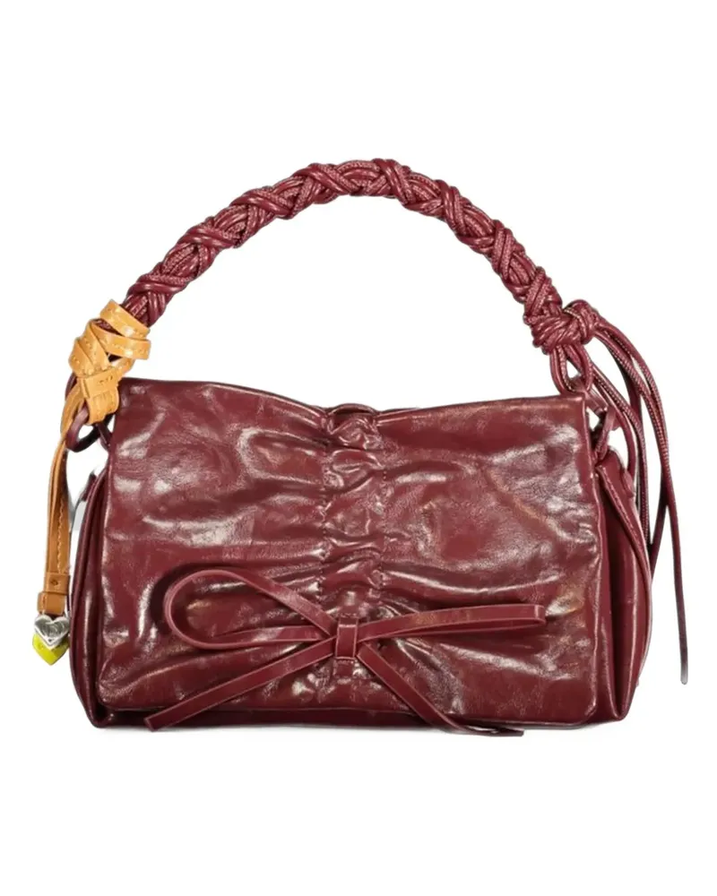 Desigual Geflochtener Tote Bag mit Schleife - Rot Rot