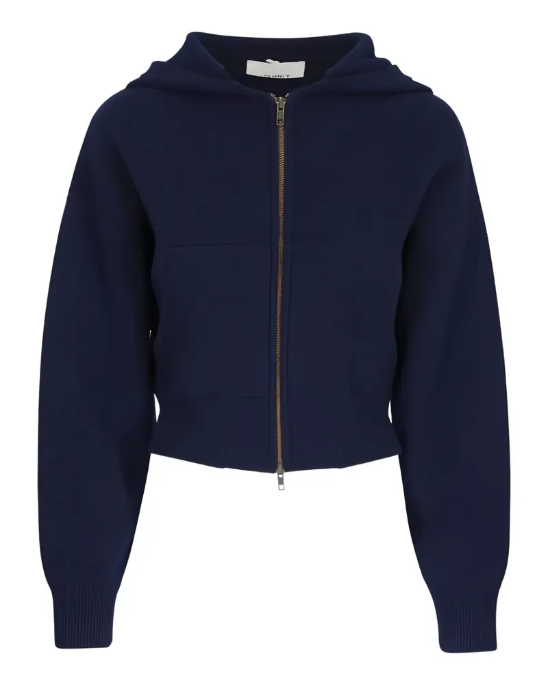 Lisa Yang Kapuzencardigan mit Reißverschluss - Blau Blau