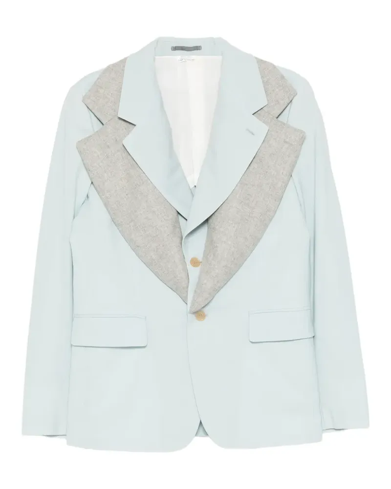 Comme des Garçons layered-lapel blazer - Blau Blau