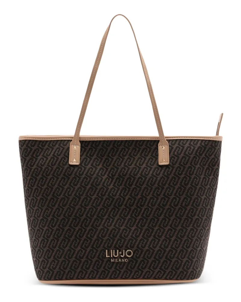 Liu Jo Mittelgroßer Jacquard-Shopper - Braun Braun