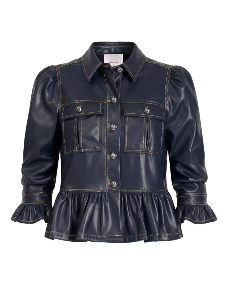 Cinq à Sept Delanie Jacke mit Puffärmeln - Blau Blau