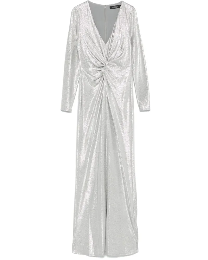 Ralph Lauren Abendkleid mit Twist-Detail - Silber Silber