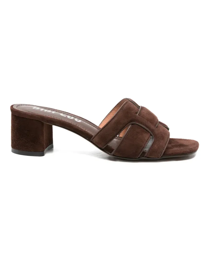 Bibi Lou suede mules - Braun Braun