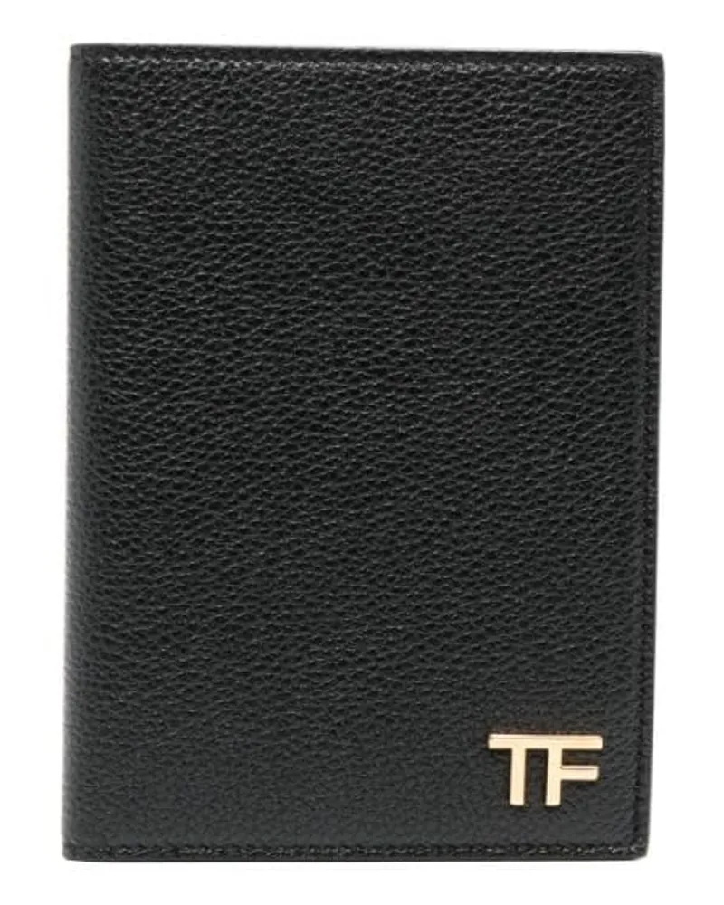 Tom Ford Portemonnaie mit Logo-Schild - Schwarz Schwarz
