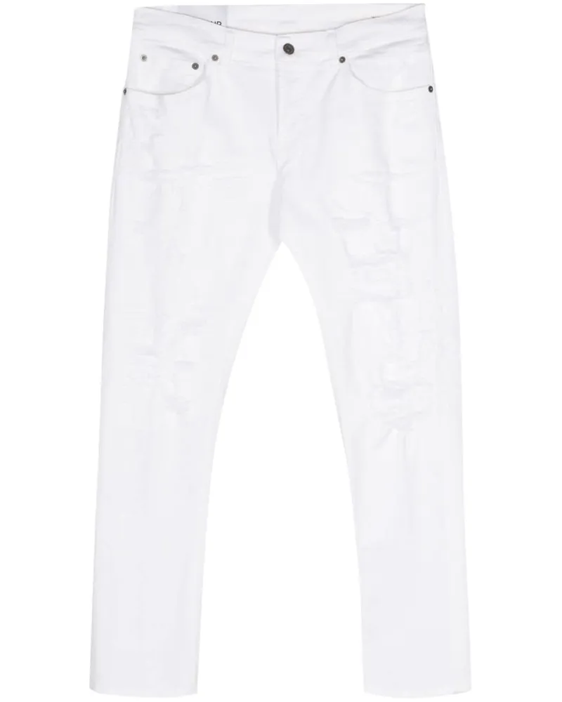 Dondup Skinny-Jeans im Distressed-Look - Weiß Weiß