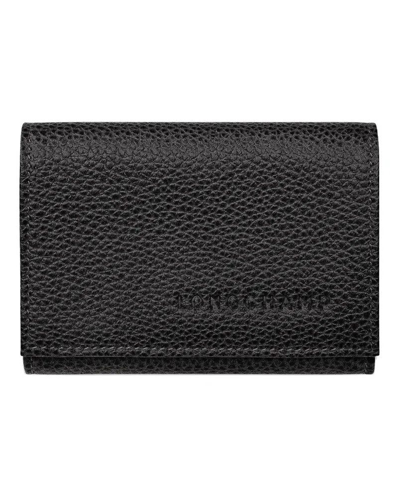 Longchamp Le Foulonné Portemonnaie - Schwarz Schwarz