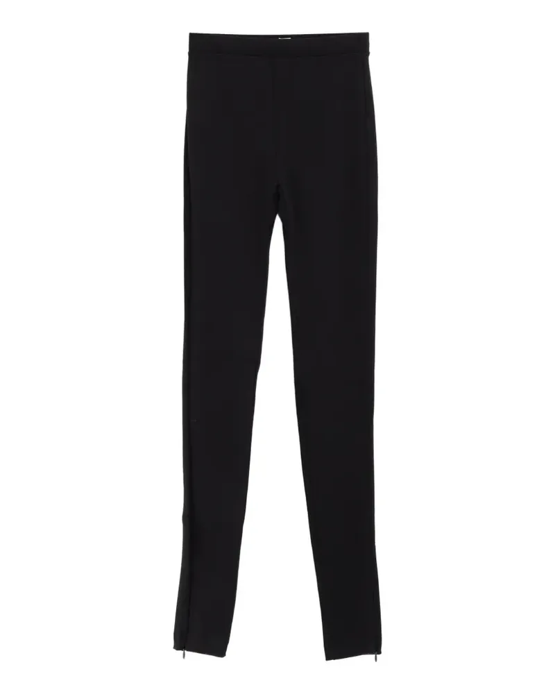 Totême zip leggings black - Schwarz Schwarz