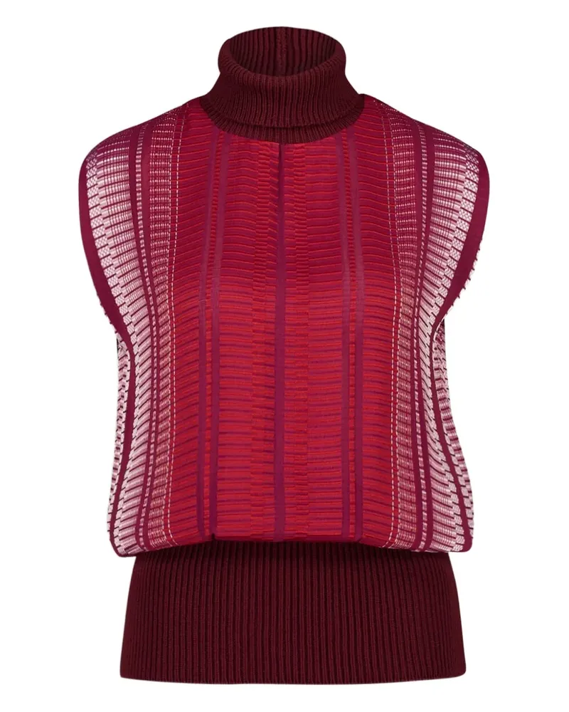 Zeus + Dione Stricktop mit Rollkragen - Rot Rot