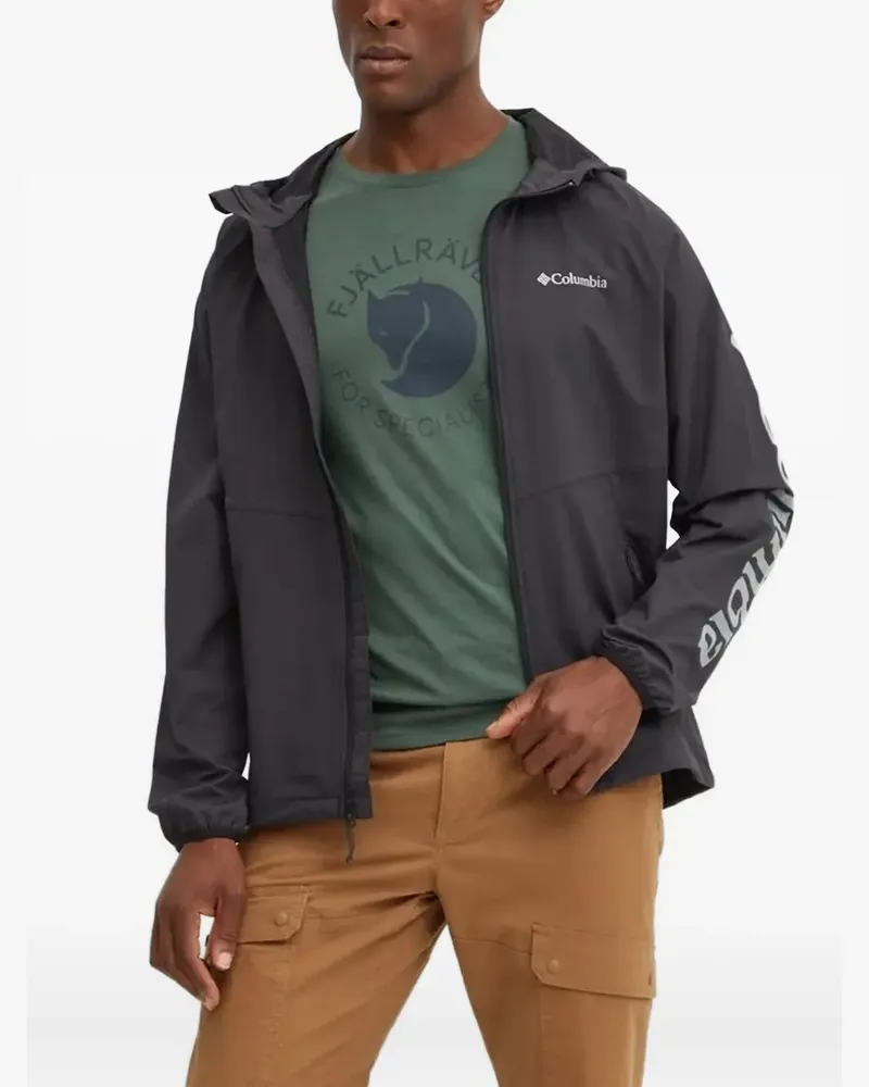 Columbia Sportswear Company Kapuzenjacke mit Logo-Ärmel - Grau Grau