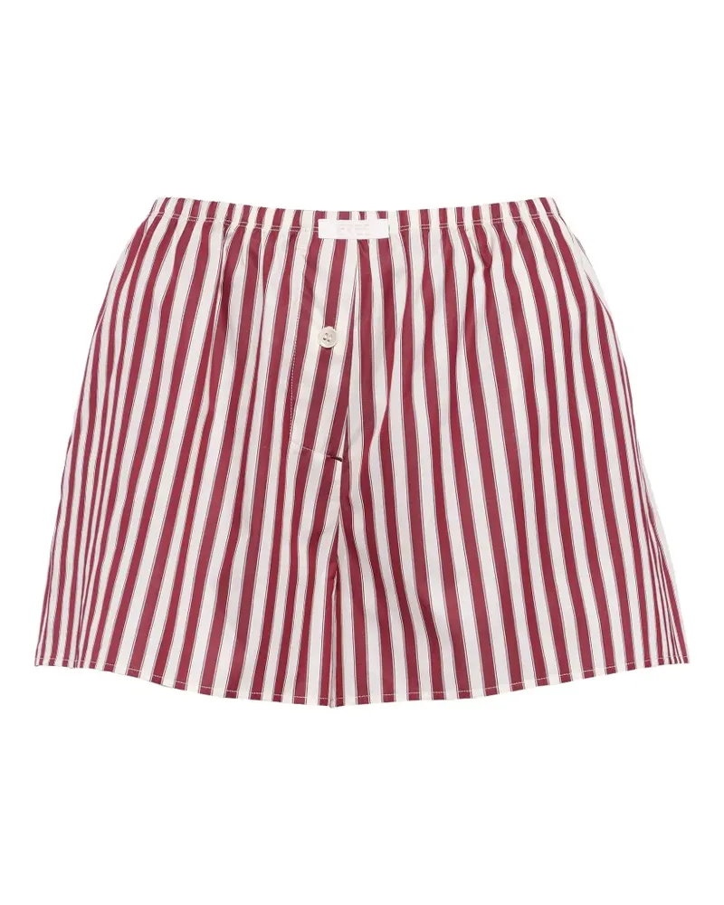 Eres Gestreifte House Shorts - Rot Rot