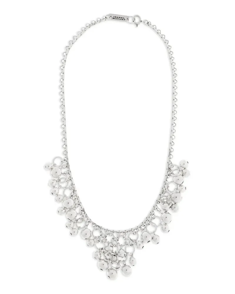 Isabel Marant beaded chain necklace - Silber Silber