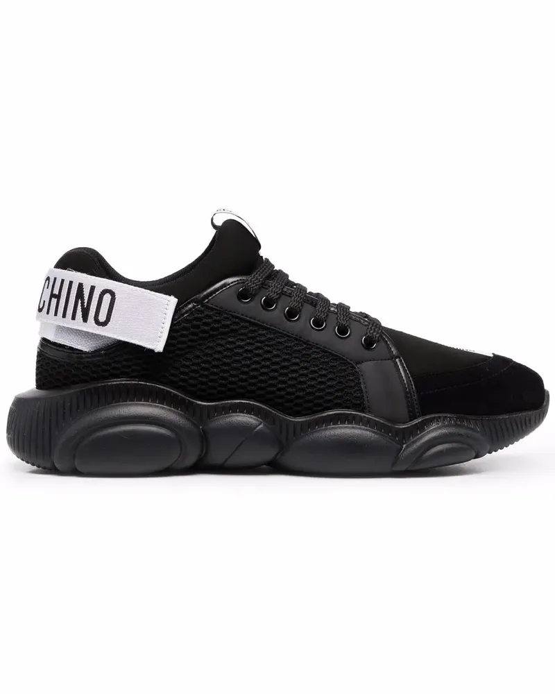 Moschino Sneakers mit Mesh-Einsatz - Schwarz Schwarz