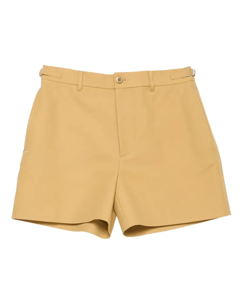 Acne Studios Shorts mit Logo-Patch - Gelb Gelb