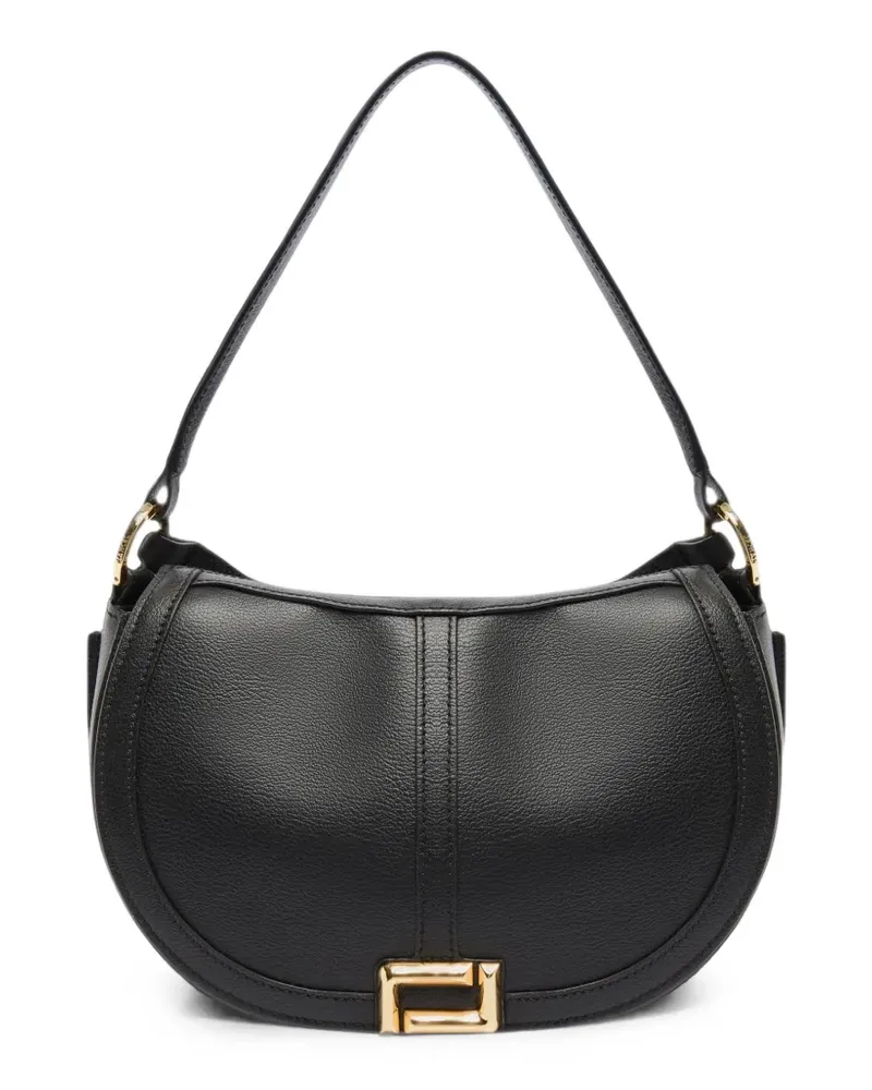Lancel Kleine Schultertasche mit Logo-Schild - Schwarz Schwarz