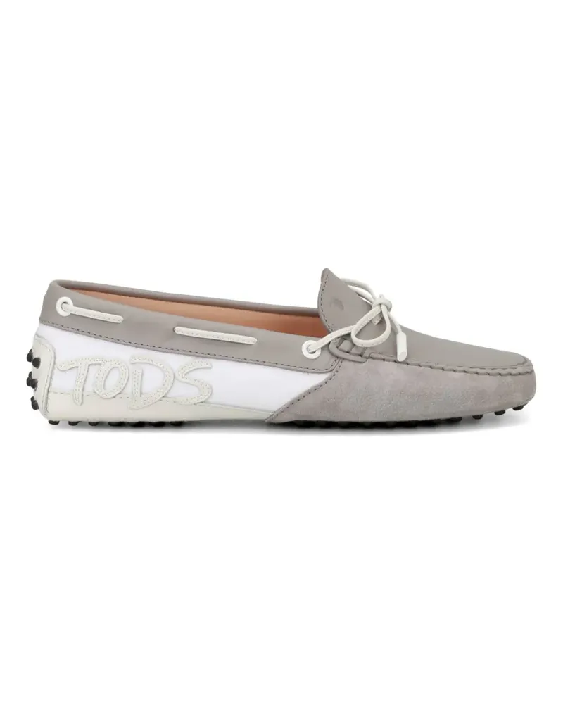 TOD'S tie-detail loafers - Grau Grau