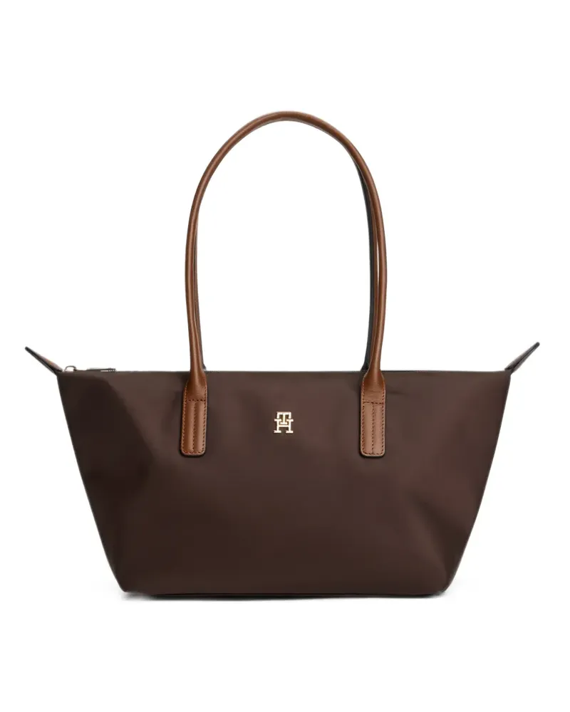 Tommy Hilfiger Popette Schultertasche mit Monogramm - Braun Braun
