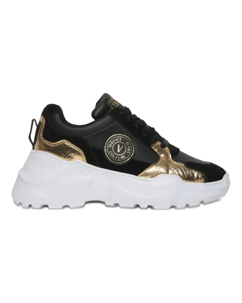 Versace Jeans Sneakers mit Logo-Detail - Schwarz Schwarz