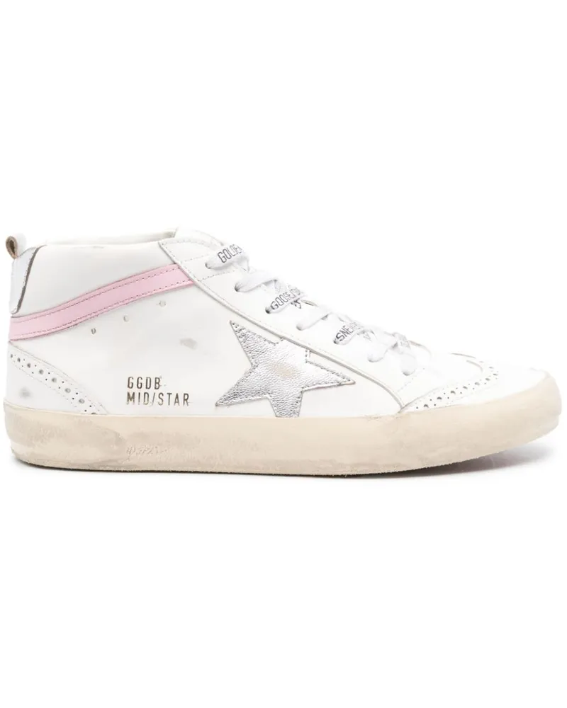 Golden Goose Mid Star Sneakers - Weiß Weiß