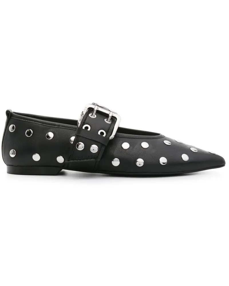 BIMBA Y LOLA Ballerinas mit Nieten - Schwarz Schwarz