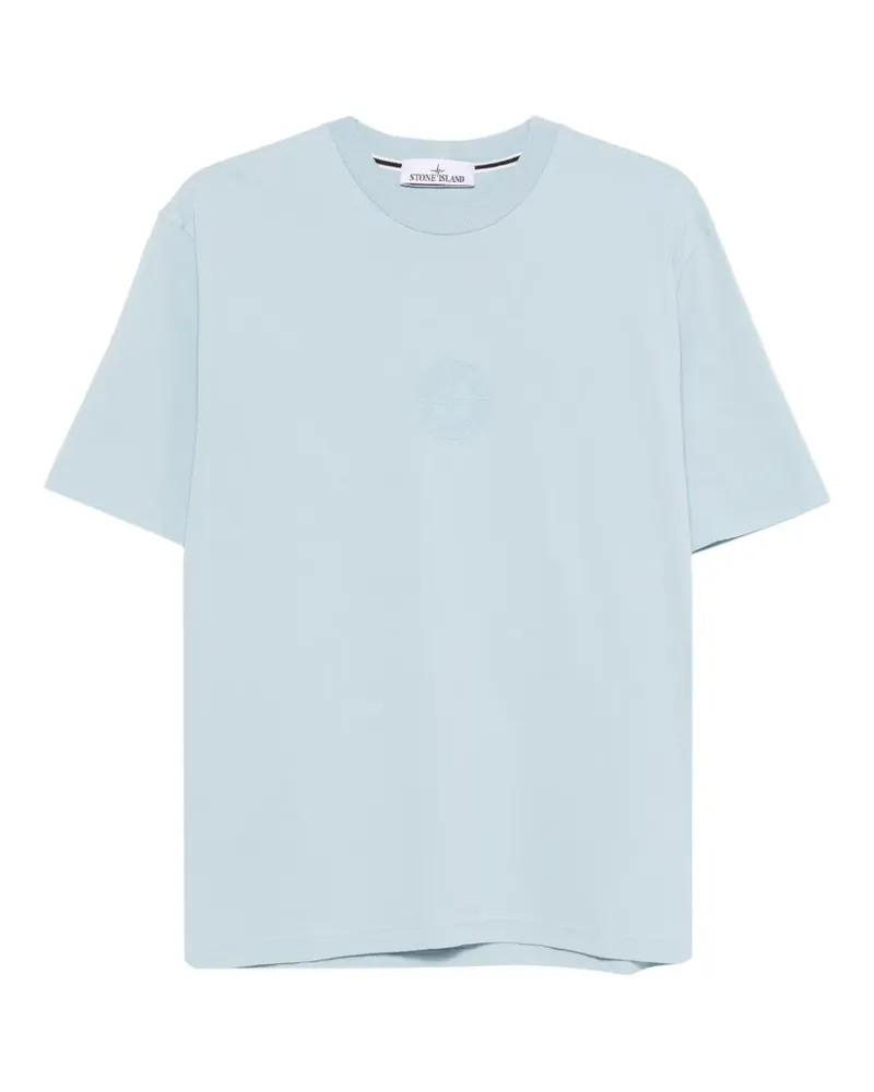 Stone Island logo T-shirt - Blau Blau